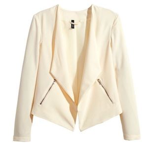H&M Crepe Jacket in Cream!